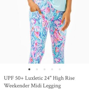 Lilly Pulitzer LUXLETIC leggings EUC